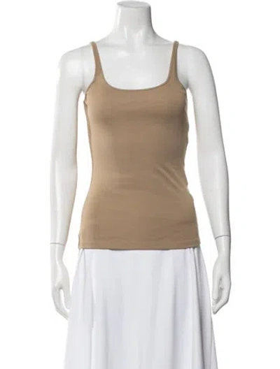 Pre-owned Lemaire Scoop Neck Sleeveless Top In Neutral