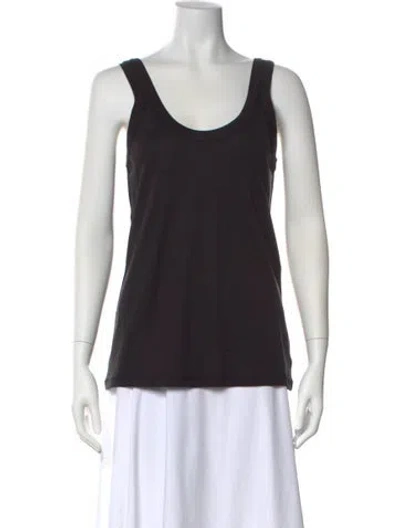 Pre-owned Lemaire Scoop Neck Sleeveless Top W/ Tags In Black
