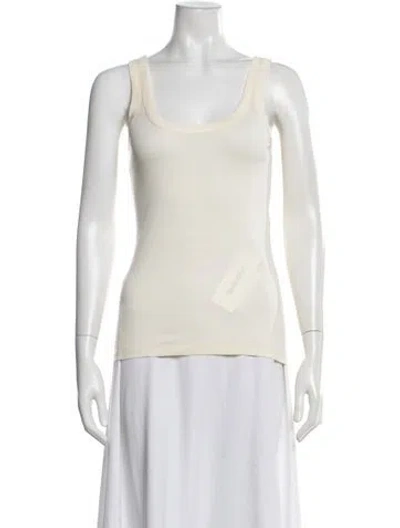 Pre-owned Lemaire Scoop Neck Sleeveless Top W/ Tags In White