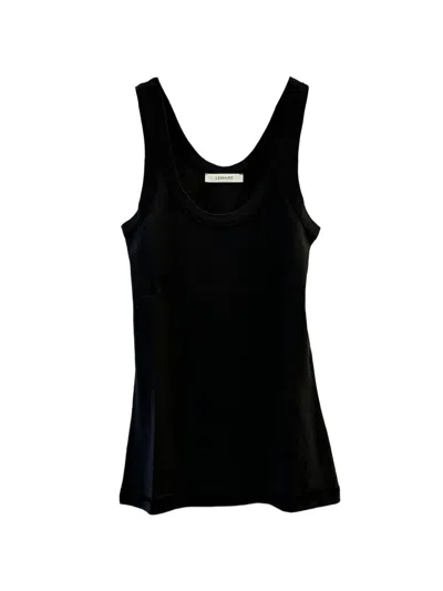 Lemaire Scoop-neck Tank Top In Black