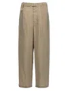 LEMAIRE SEAMLESS BELTED PANTS GRAY