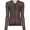 Lemaire Seamless Viscose Blend Ribbed Top In Brown