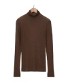 Lemaire Seamless High-neck Sweater In Green