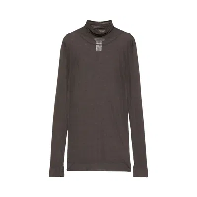 Pre-owned Lemaire Seamless High Neck Top 'dark Brown'