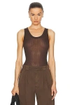 Lemaire Top In Dark Chocolate