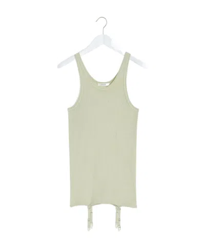 LEMAIRE SEAMLESS RIBBED VEST (WITH SUSPENDERS)
