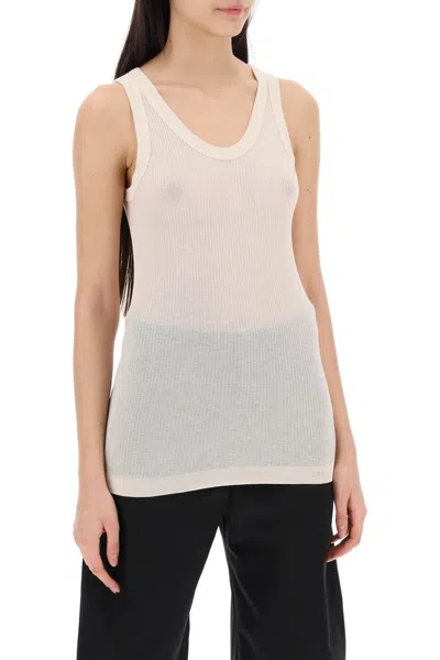 Lemaire Seamless Sleeveless Top In White