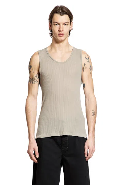 Lemaire Seamless Tank Top In Green