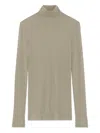 Lemaire Seamless Turtleneck Top In Brown