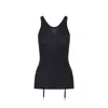 Lemaire Seamless With Suspenders Top In Black