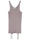 Lemaire Seamless Wool Tank Top In Gray