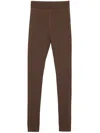 Lemaire Second Skin Jersey Leggings In Brown