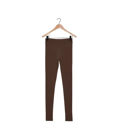 Lemaire Second Skin Jersey Leggings In Red
