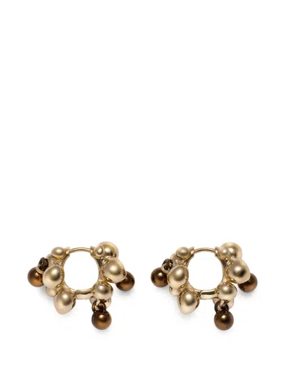 Lemaire Seeds Hoop Earrings In Gold