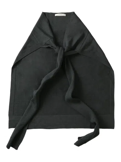 Lemaire Self-tie Scarf In Grey