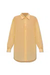 LEMAIRE SEMI-SHEER LONG SLEEVED BUTTONED SHIRT