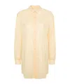 Lemaire Semi-sheer Cotton Shirt In Nude