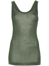 Lemaire Ribbed Silk Jersey Tank Top