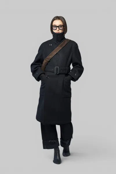 Lemaire Shaped Wrap Coat In There Is No Color Specification For This Product.