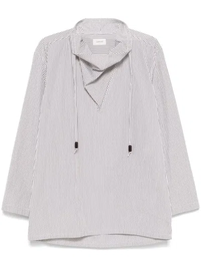 Lemaire Shawl Collar Blouse In White