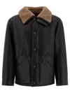 LEMAIRE LEMAIRE SHEARLING LEATHER JACKET