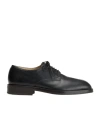 Lemaire Elongated-toe Lace-up Derby Shoes In Black