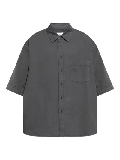 Lemaire Shirt In Bl Carbon Blue