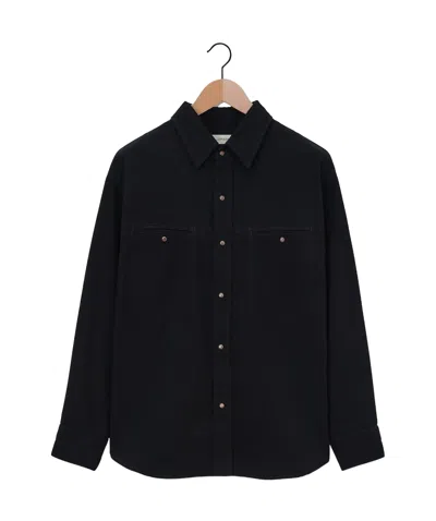 Lemaire Shirt Casual Jacket In Black