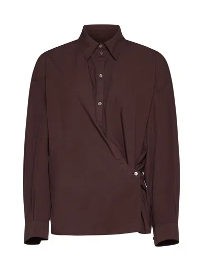 Lemaire Shirt In Cocoa Bean