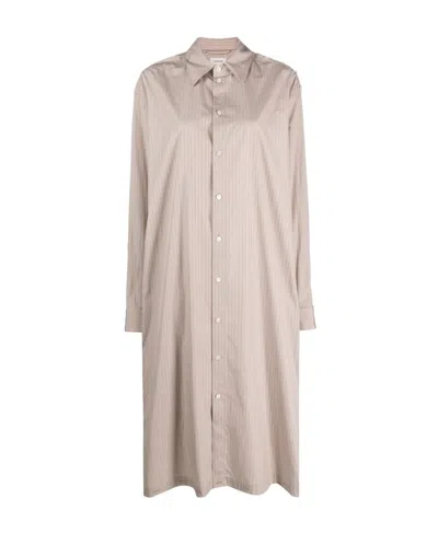 Lemaire Shirt Dress In Nude
