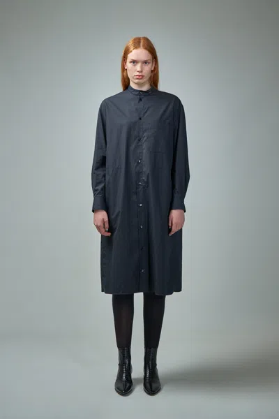 Lemaire Shirt Dress With Drawstring In Blue