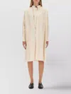 Lemaire Shirt Dress With Pocket And Cuffed Sleeves