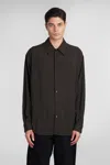 Lemaire Loop Shirt In Brown