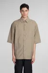 LEMAIRE SHIRT IN GREEN COTTON