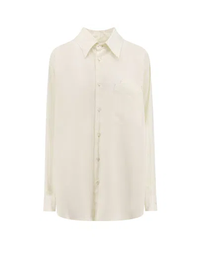 Lemaire Shirt In White Asparagus