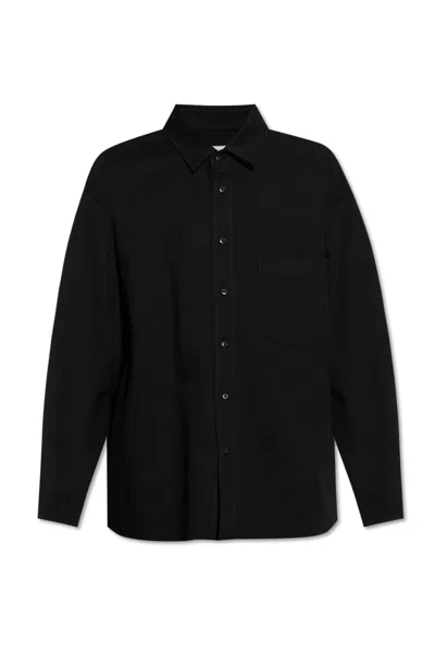 Lemaire Cotton Shirts In Black