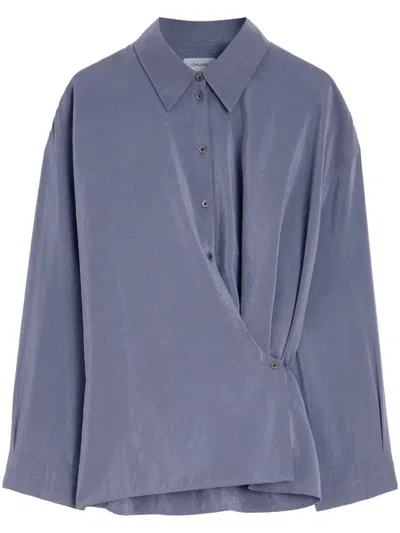 Lemaire Shirt With Twisted Design In Grey