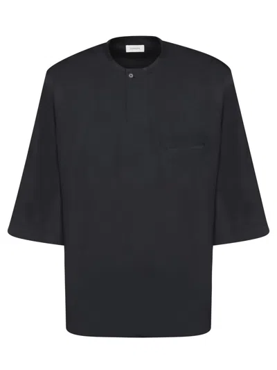 Lemaire Black Short Sleeve Henley