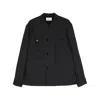 Lemaire Military-inspired Virgin-wool Overshirt In Black