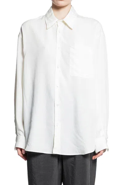Lemaire Shirts In White