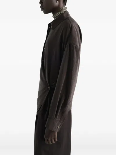 Lemaire Shirts Woman In Marrone