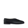 Lemaire Square-toe Loafers In Black