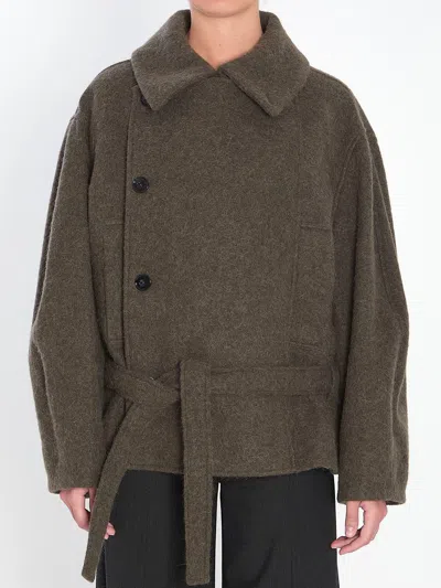 LEMAIRE SHORT ASYMMETRICAL BATHROBE COAT