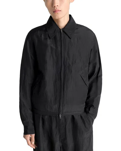 Lemaire Short Blouson Made Of Linen Viscose In Black