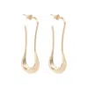 Lemaire Angular Drop Earrings In Gold
