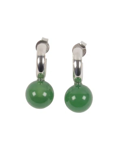 Lemaire Short Dot Earrings In Green