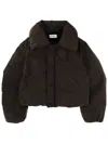 Lemaire Short Down Jacket "blouson" In Brown