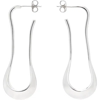 Lemaire Short Drop Earrings In Bk927 Silver