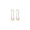 Lemaire Pale Gold Short Drop Earrings In Gold
