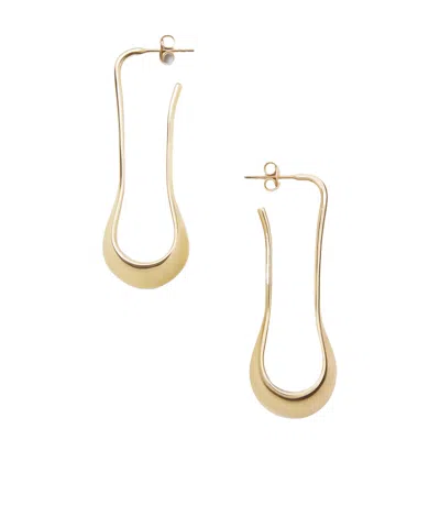 Lemaire Short Drop Earrings In Vermeil In Pattern